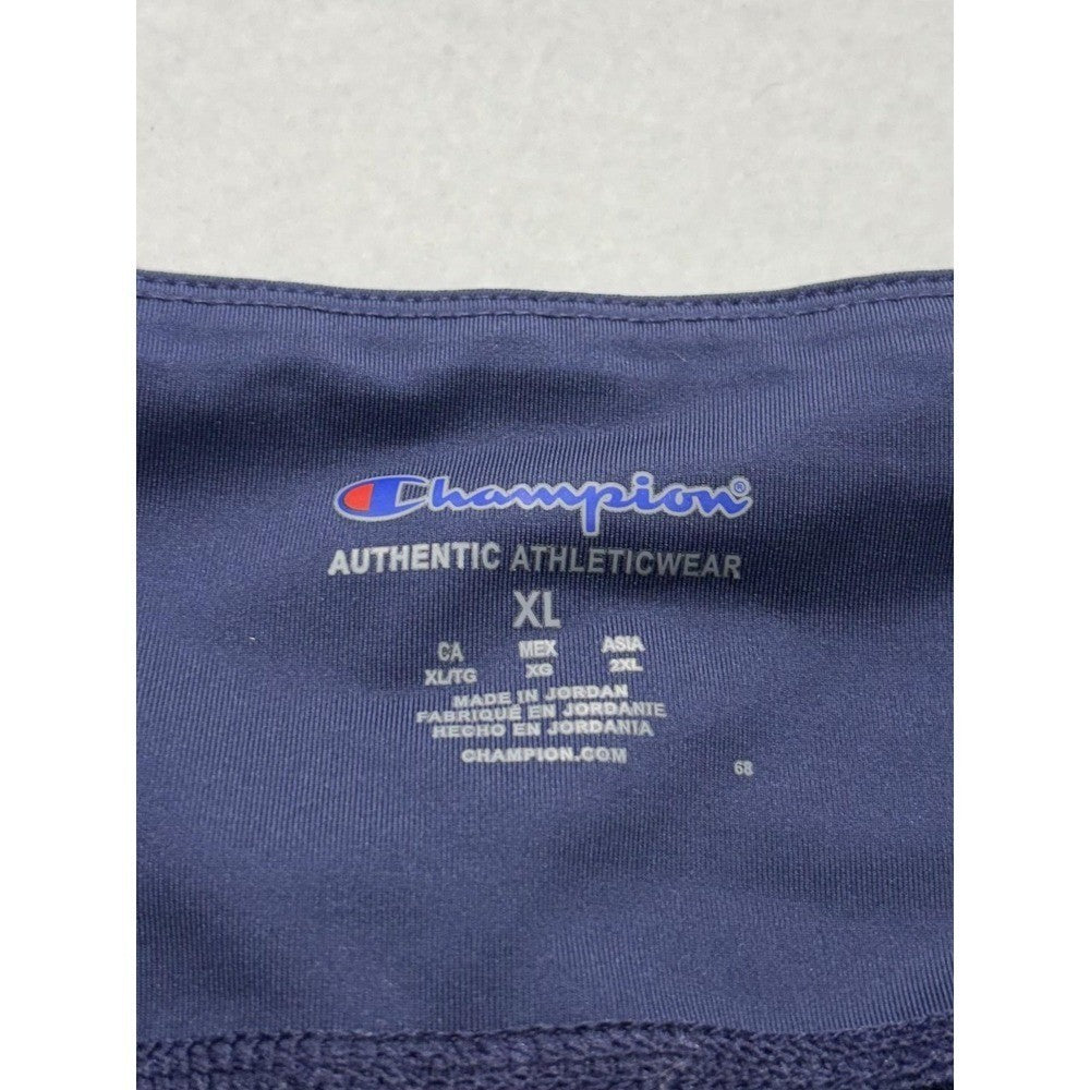 Champion Leggings Womens XL Blue Colorblock Zip Ankle Athleticwear M9217