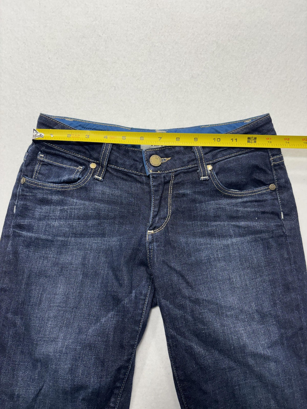 Paige Jimmy Jimmy Skinny Jeans Womens 30 Blue Medium Wash Mid Rise 30x30 Stretch