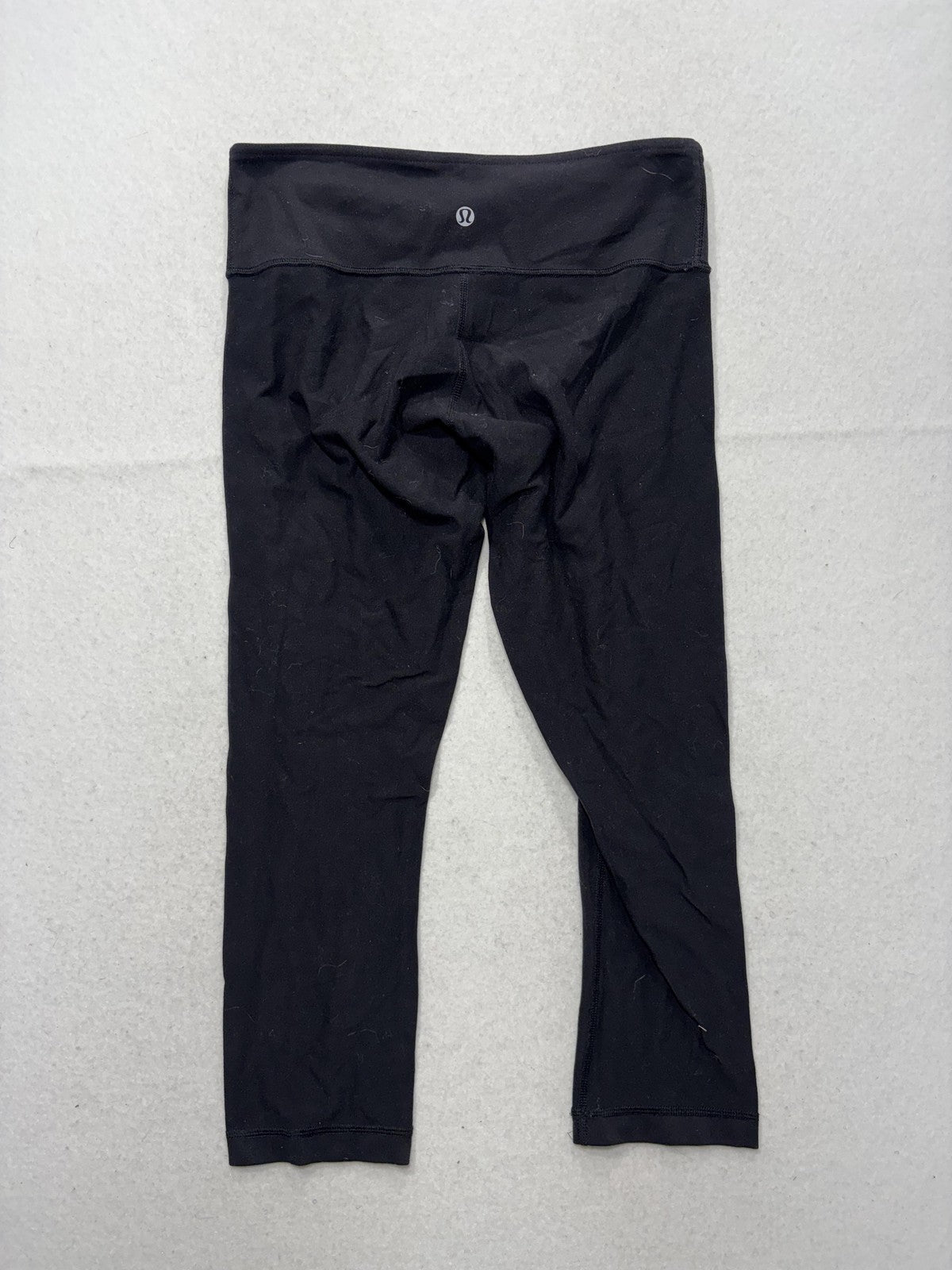 Lululemon Leggings Womens 6 Black 21.5" Inseam Capri Yoga Stretch Athletic Pants