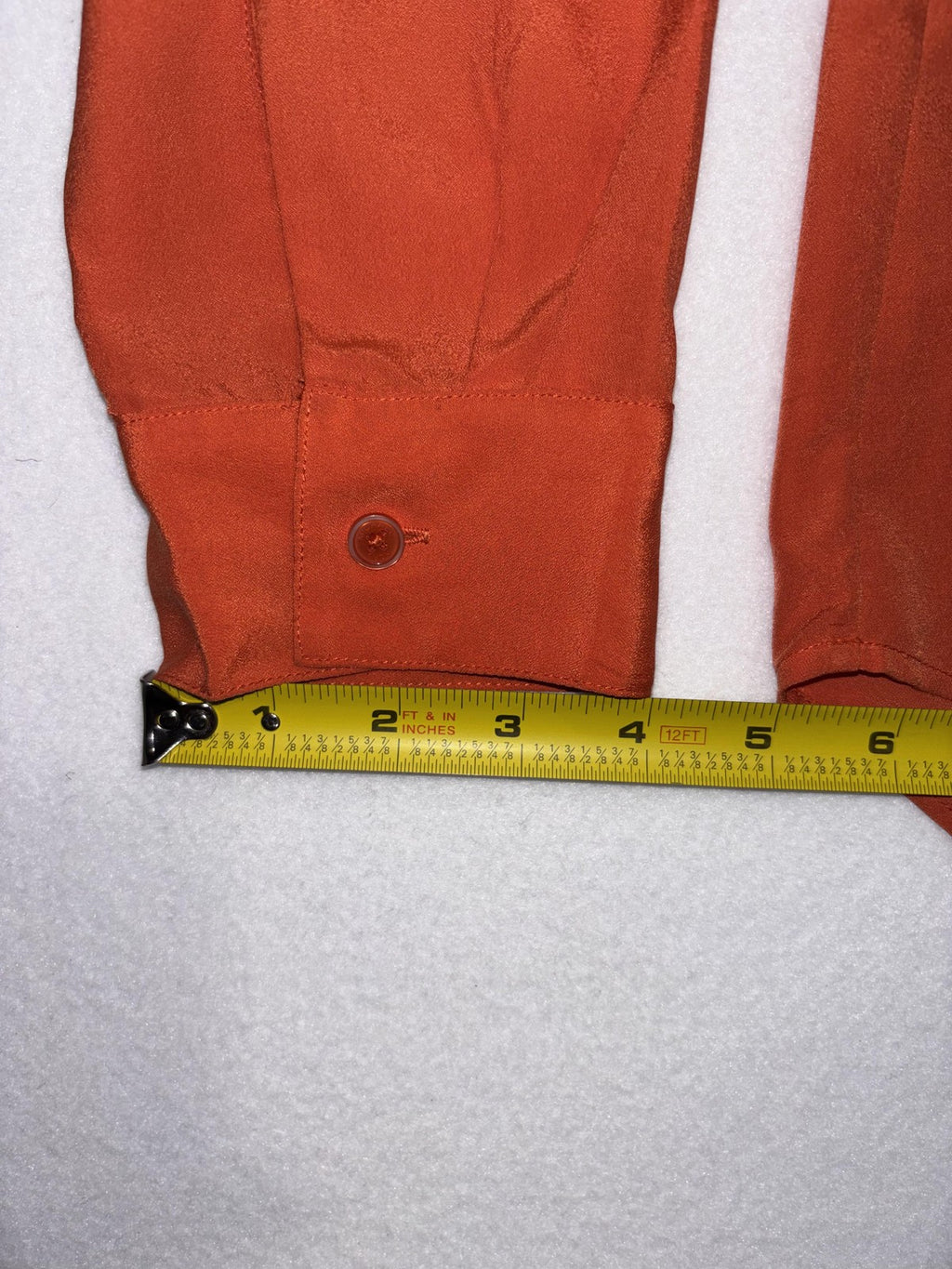 MICHAEL Michael Kors Blouse Womens Large Orange V Neck Zip Pocket Tunic Top