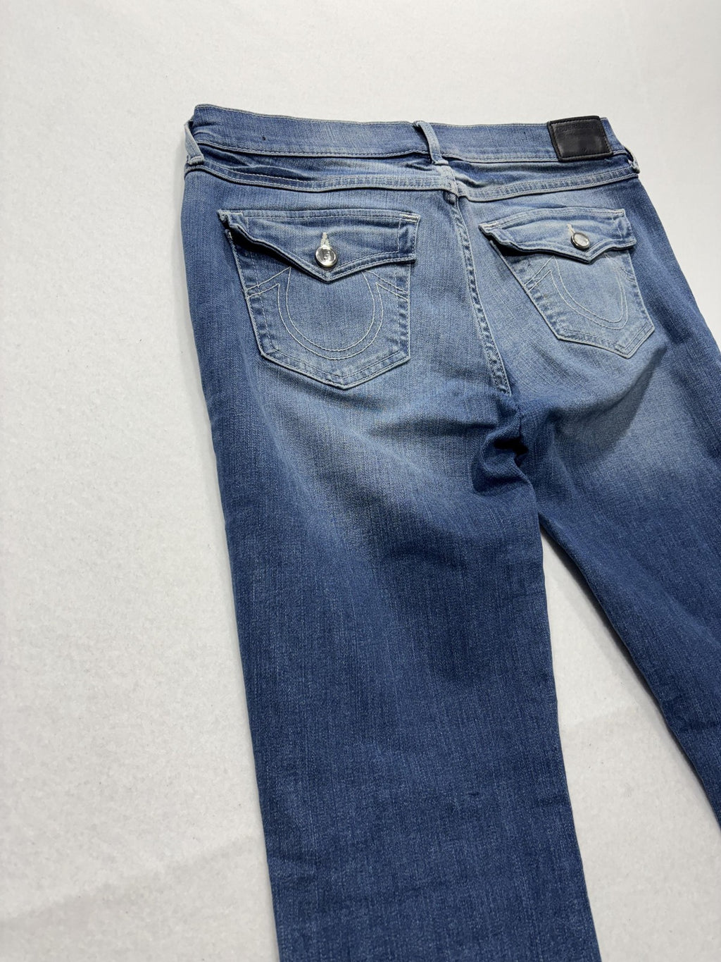 True Religion Cora Jeans Womens 28 Blue Medium Wash Mid Rise Straight 28x31