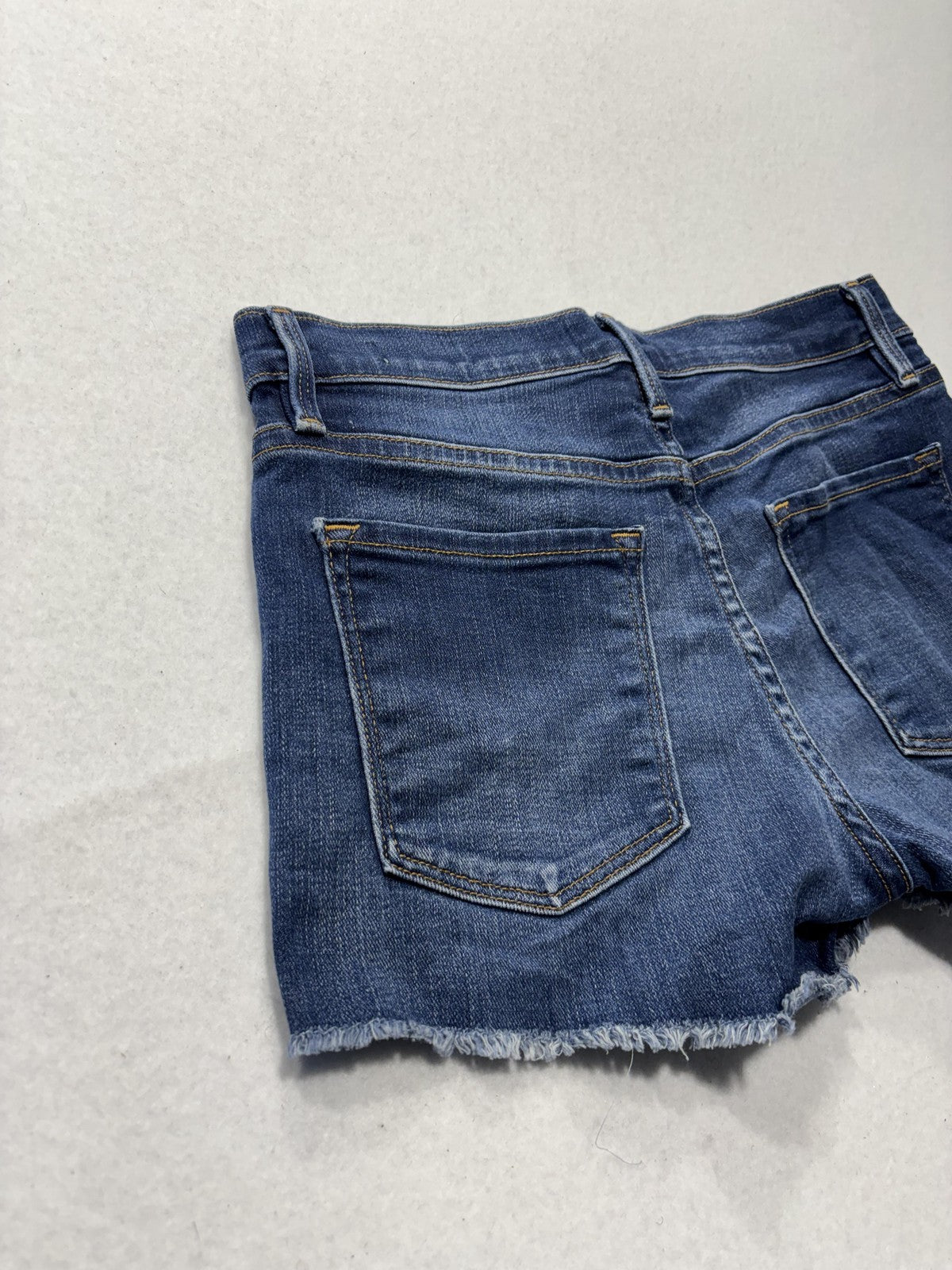 FRAME Denim Shorts Womens 24 Blue Le Cutoff Raw Hem Stretch Casual Summer