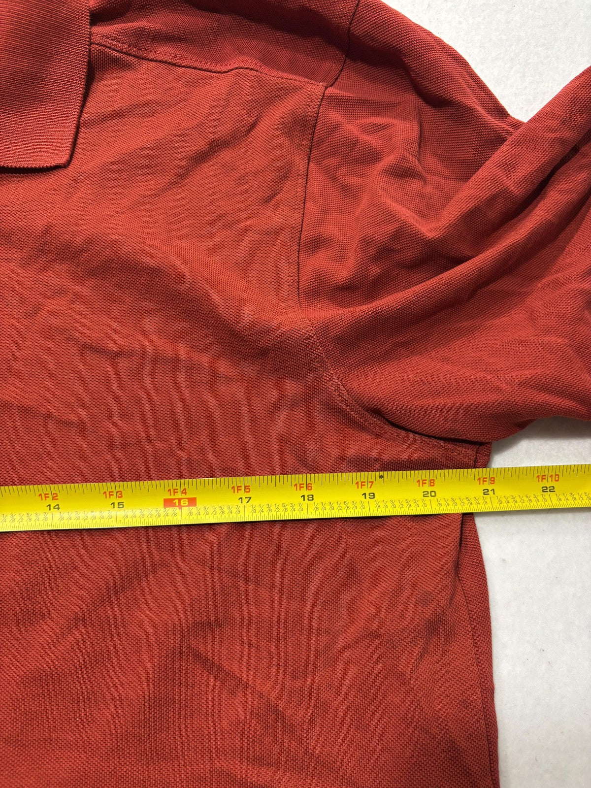 Columbia Omni-Shade Polo Shirt Mens Medium Orange Short Sleeve UV Protection
