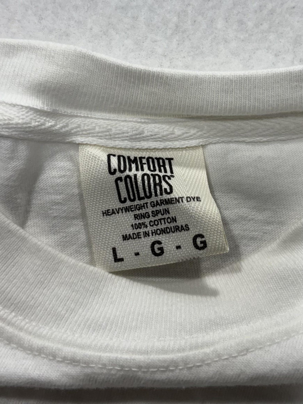 Comfort Colors Shirt Mens Large White Dinosaur Ride Graphic Tee Heavyweight
