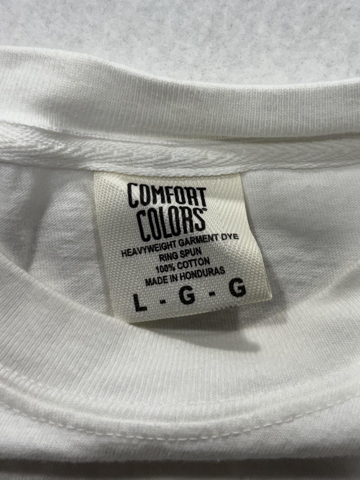 Comfort Colors Shirt Mens Large White Dinosaur Ride Graphic Tee Heavyweight