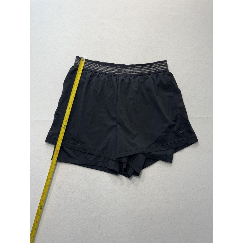 Nike Pro Dri-FIT Shorts Mens Large Black 5" Inseam Lined Running Lightweight
