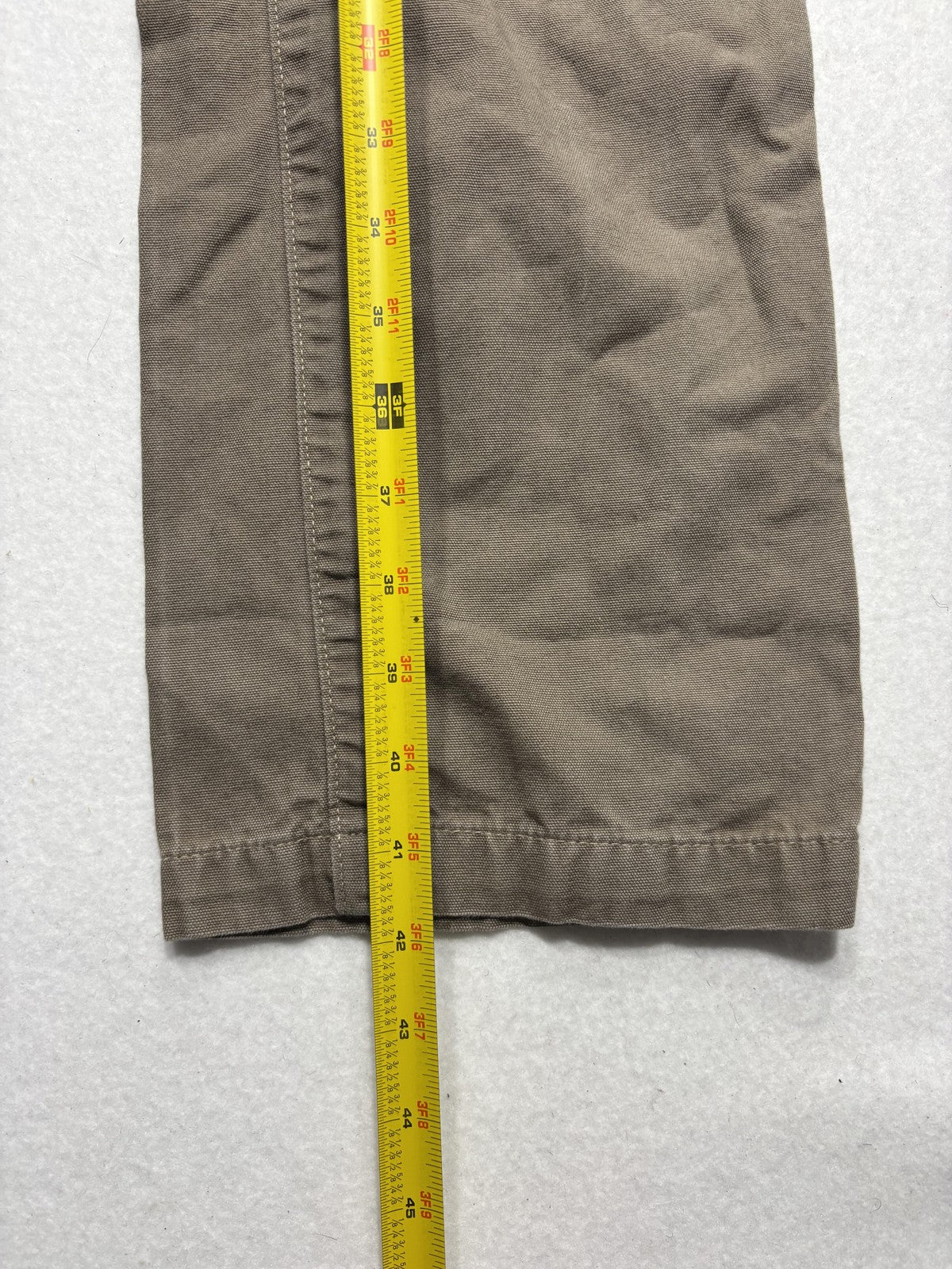 Carhartt Carpenter Pants Mens 32x34 Beige Relaxed Fit Canvas Workwear Casual