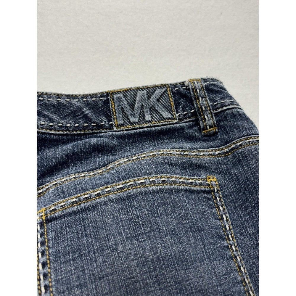 Michael Kors Jeans Womens 8P Blue Medium Wash Mid Rise Bootcut Stretch 30x30