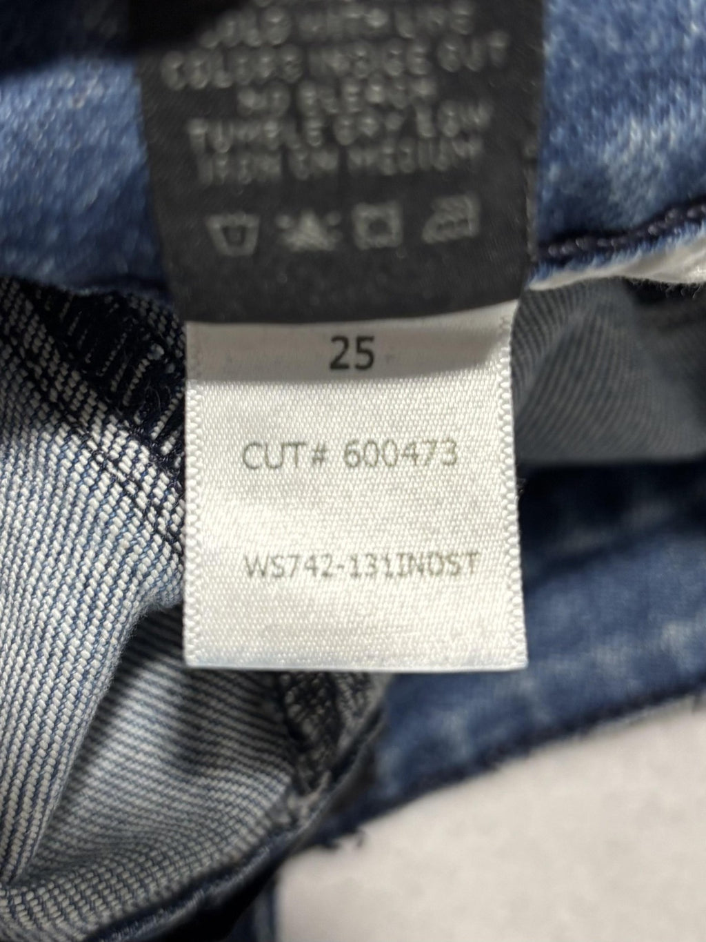 RtA Jeans Womens 25 Blue Medium Wash Mid Rise Skinny Stretch Raw Hem 25x29