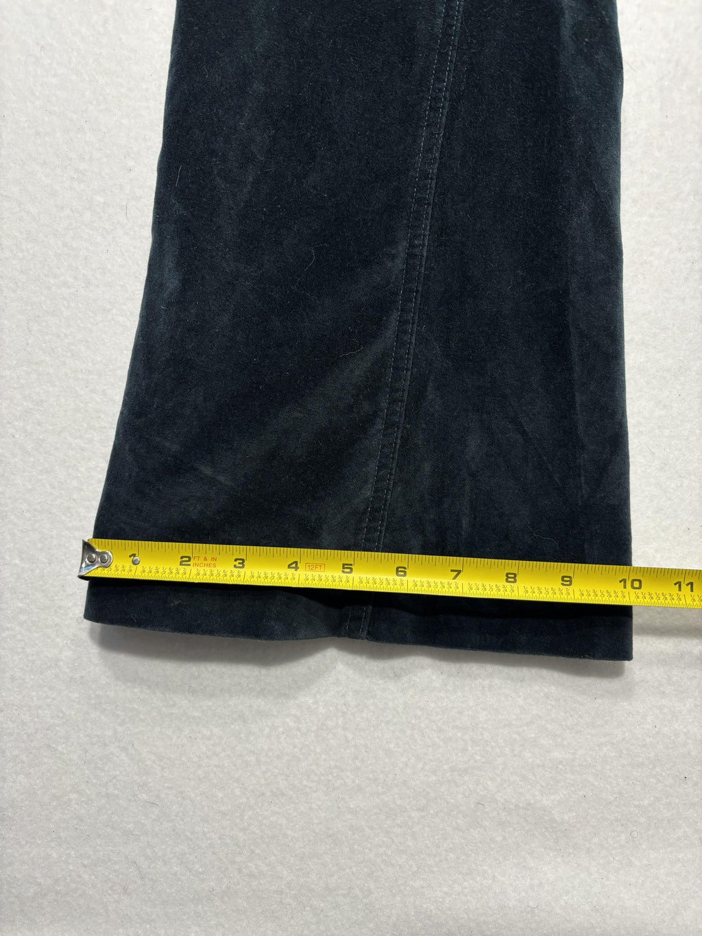 Free People Dress Pants Womens 30 Blue Velvet Flare Leg Zip Pockets Party