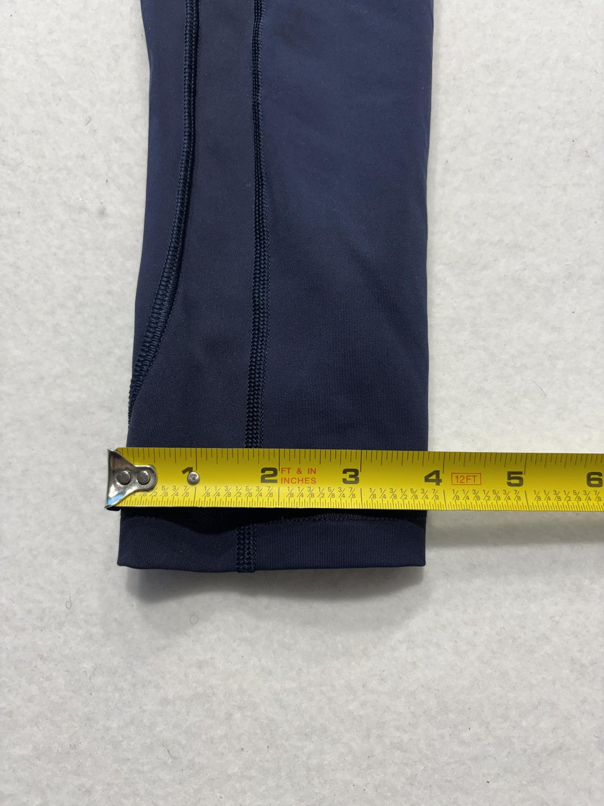 Lululemon Leggings Womens 4 Blue High Rise Cropped 24" Inseam Pocket Stretch