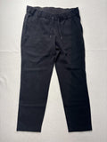 Lululemon Pants Womens 10 Black Elastic Waist Drawstring Ankle Woven Athletic