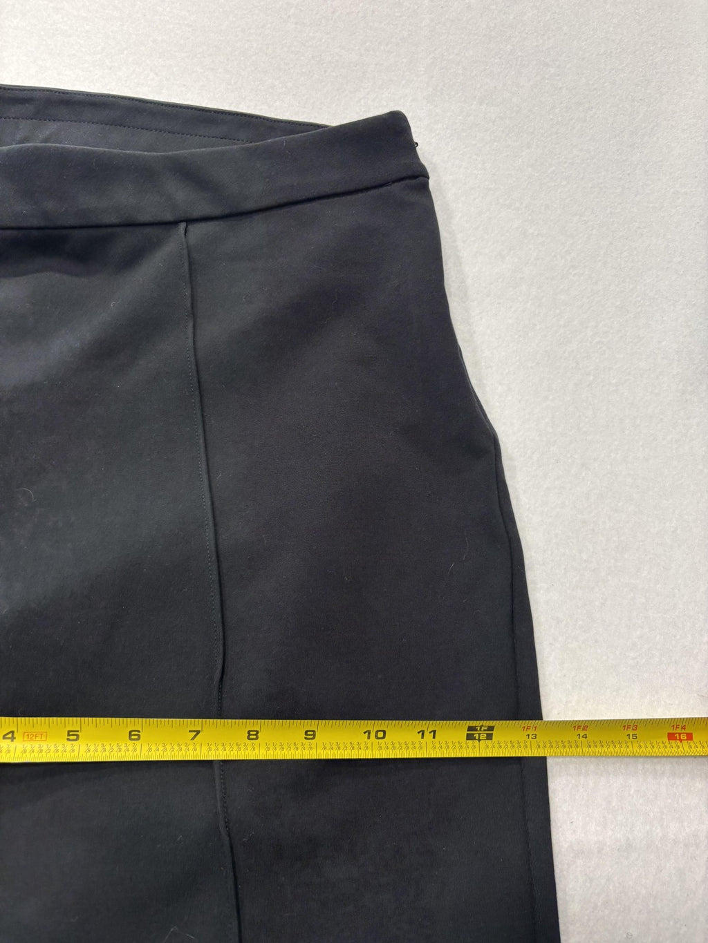 J.Crew Dress Pants Womens 20 Black Ponte Straight Leg Pull On Crop Stretch