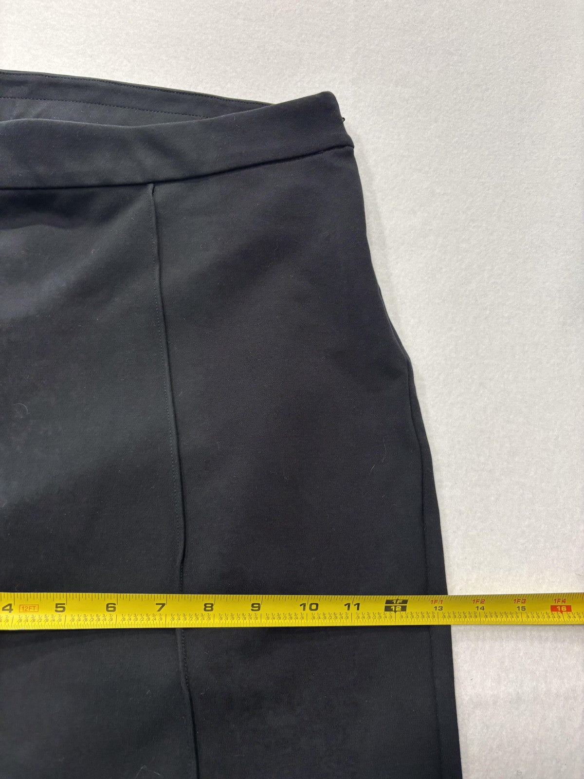J.Crew Dress Pants Womens 20 Black Ponte Straight Leg Pull On Crop Stretch