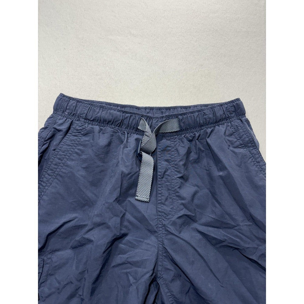 Columbia Mens Medium Blue Swim Shorts Elastic Waist Quick Dry Lined Cargo Trunks