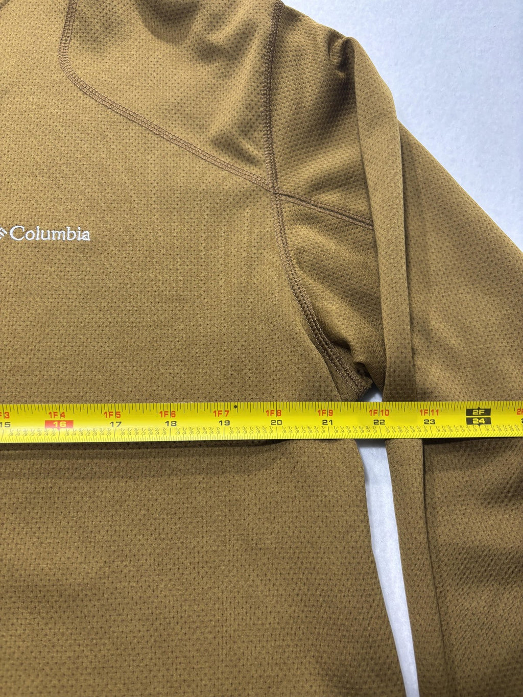 Columbia Omni-Wick Shirt Mens XL Brown Long Sleeve Tee Lightweight Active Hiking