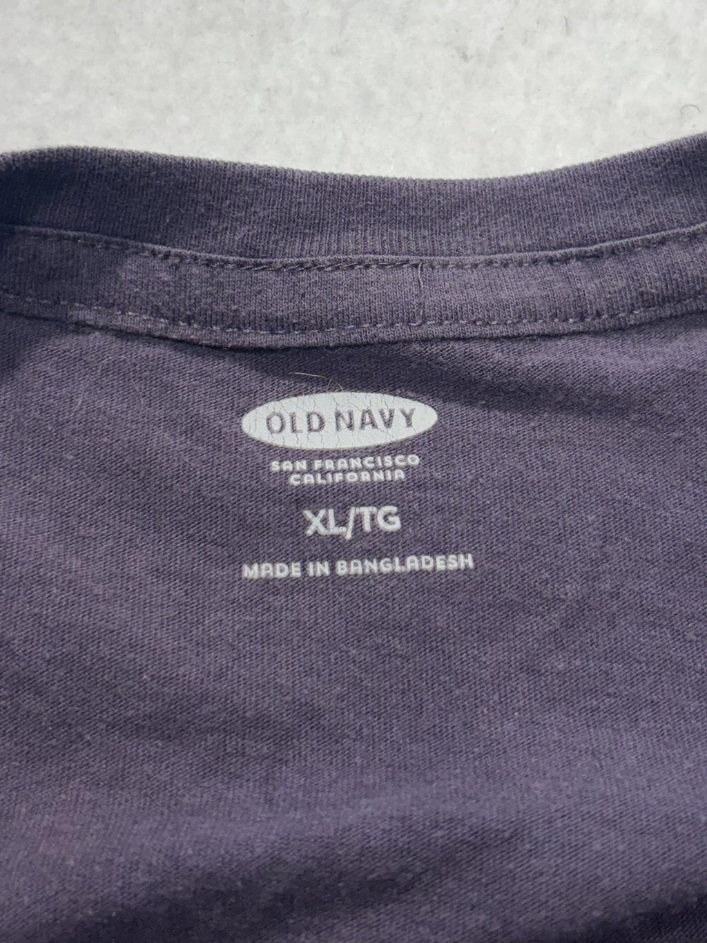 Old Navy Shirt Mens XL Purple Crew Neck Short Sleeve Basic Tee Casual Jersey