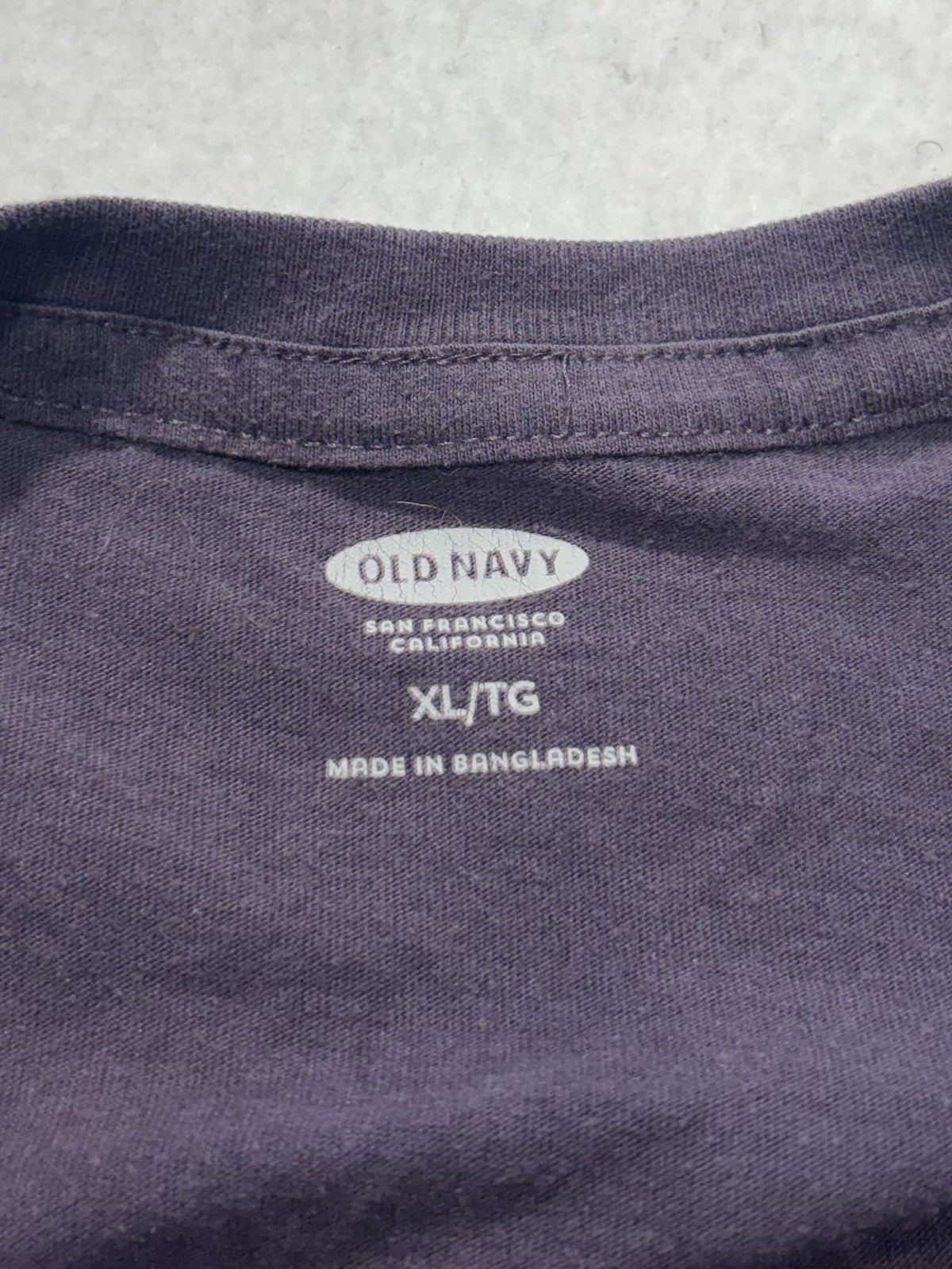 Old Navy Shirt Mens XL Purple Crew Neck Short Sleeve Basic Tee Casual Jersey