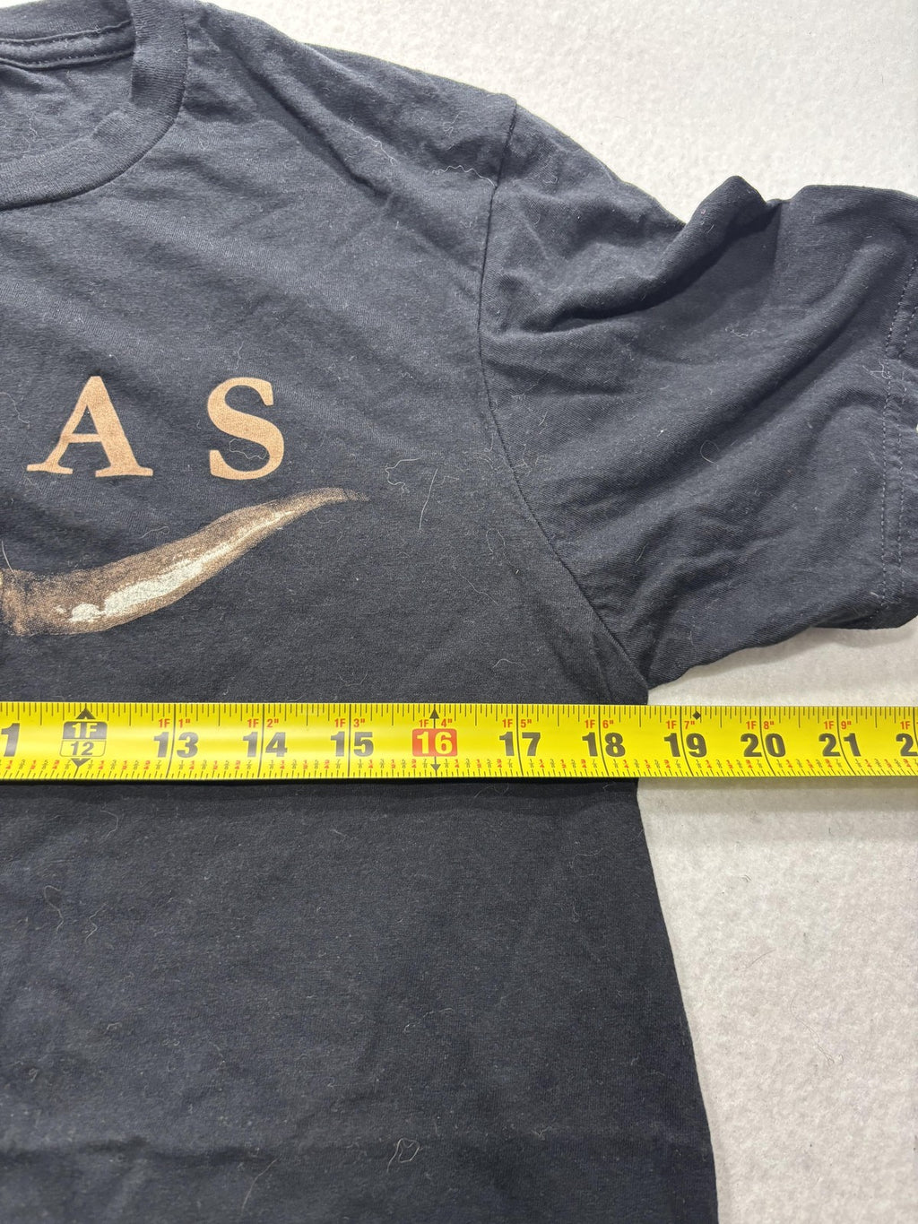 Anvil Shirt Mens Small Black Texas Longhorn Skull Graphic Tee Western State