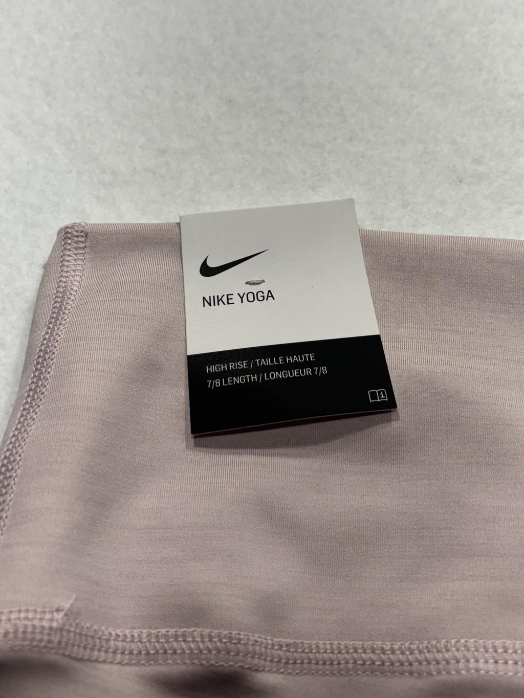 Nike Yoga Leggings Womens XL Pink Dri-FIT High Rise 7/8 Length Ankle Training