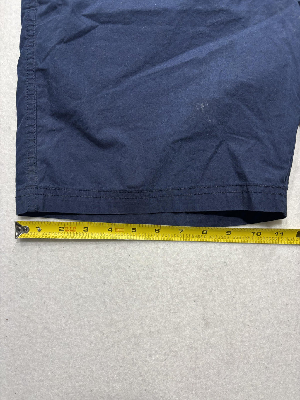 Columbia Chino Shorts Mens 34 Blue 8" Inseam Lined Lightweight Travel Casual