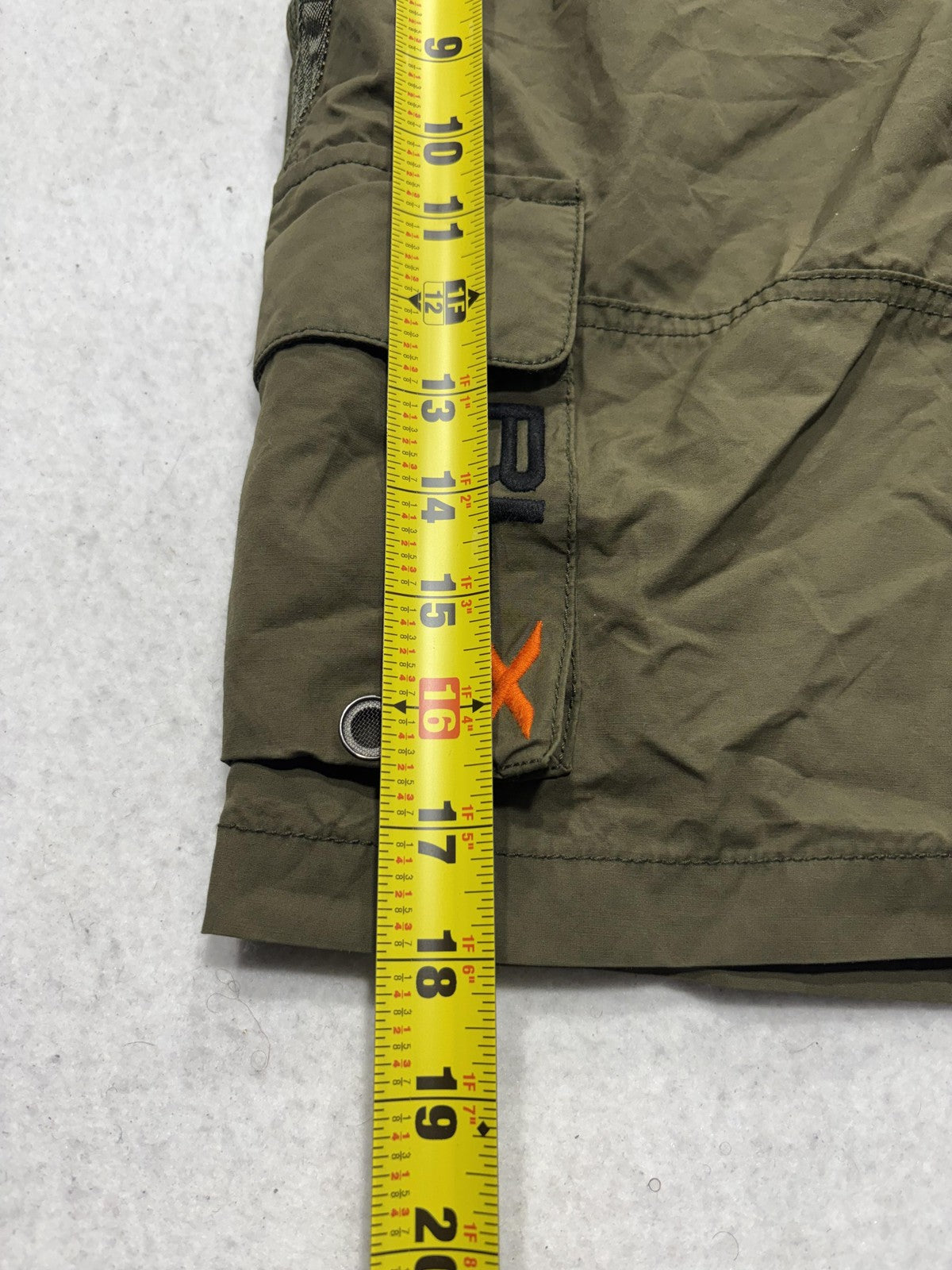 RLX Ralph Lauren Swim Trunks Mens Medium Green Cargo Board Shorts Quick Dry