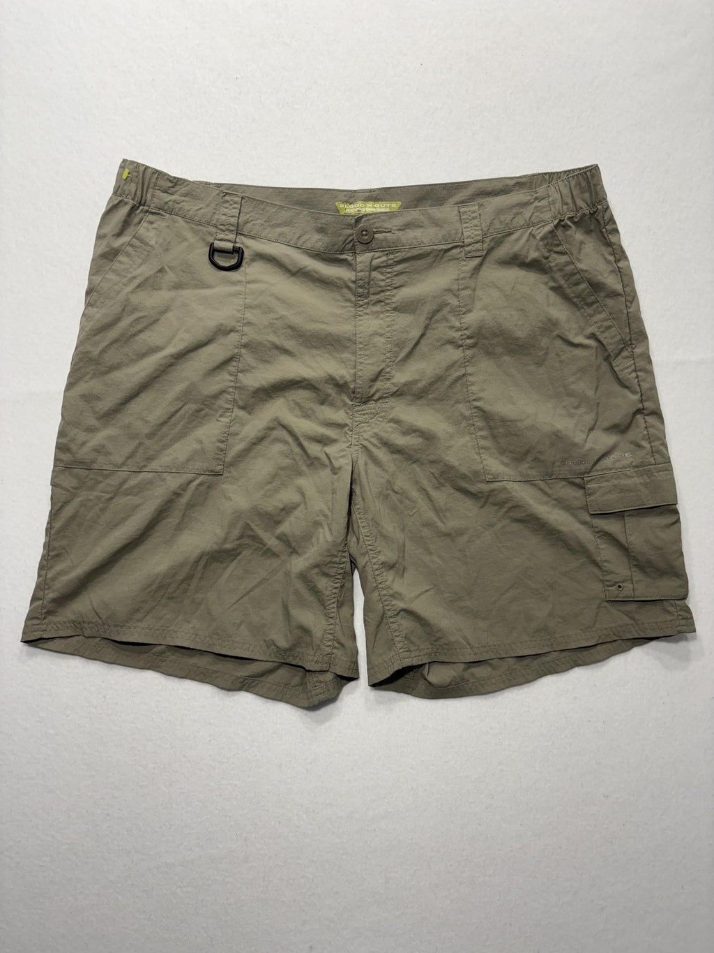 Columbia PFG Omni-Shade Shorts Mens 40 Beige Blood N Guts Fishing Quick Dry