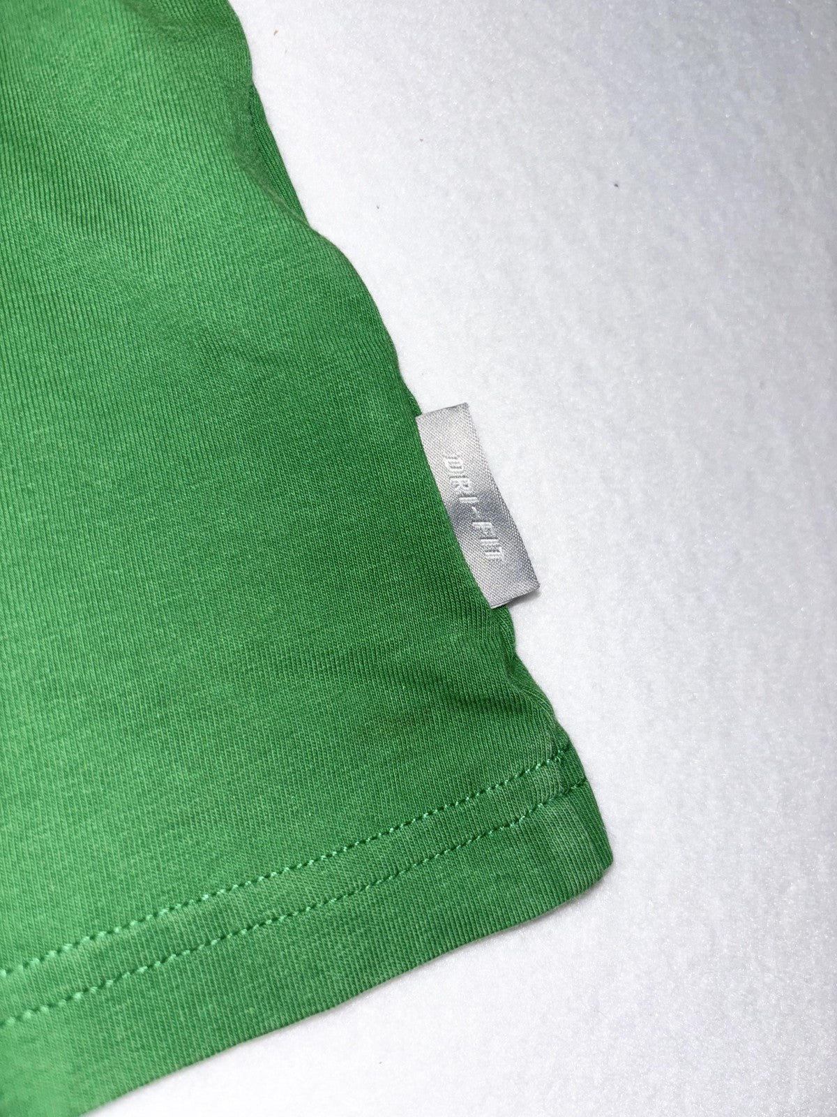 Nike Shirt Womens XL Green Dri-FIT Cotton Tee Stronger Faster Better Slogan