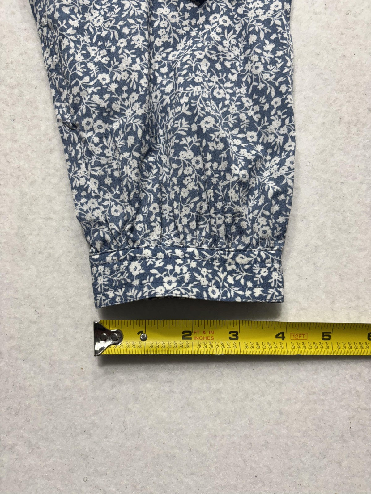 MICHAEL Michael Kors Romper Womens Large Blue Floral Long Sleeve Button Front