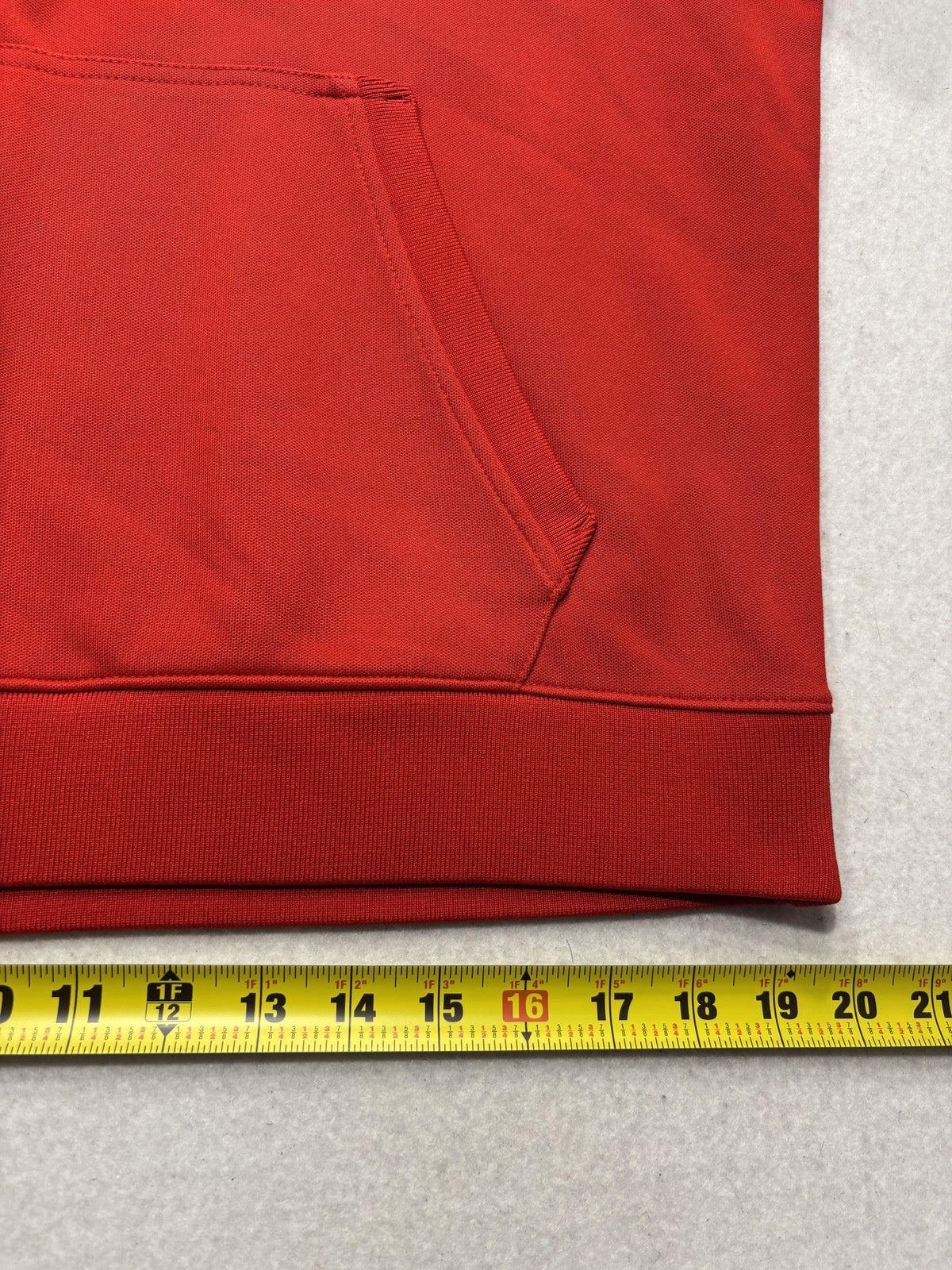 AKOO Sweatshirt Mens Large Red Fox Embroidered Pullover Kangaroo Pocket Logo