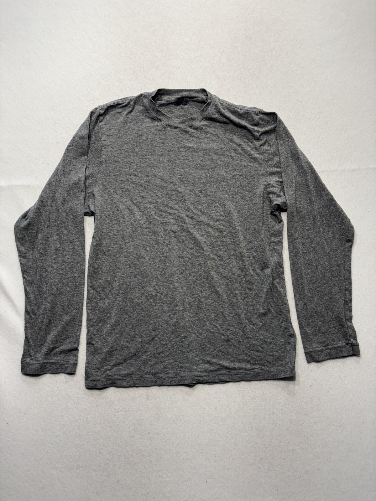 H&M Shirt Mens XS Gray Modal Long Sleeve Crew Neck Tee Lightweight Stretch