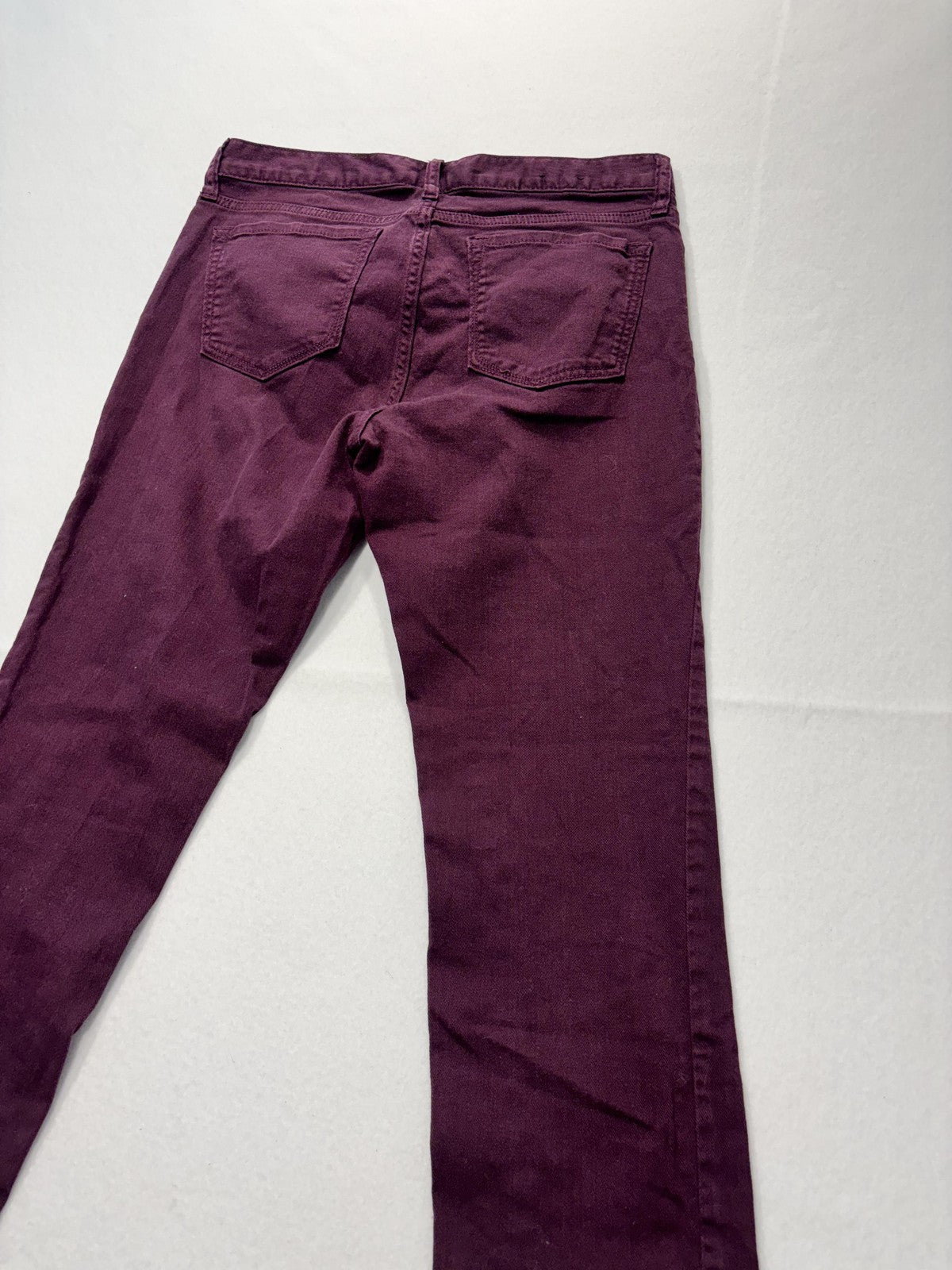 Banana Republic Skinny Jeans Womens 6 Purple Dark Wash Mid Rise Stretch 29x30