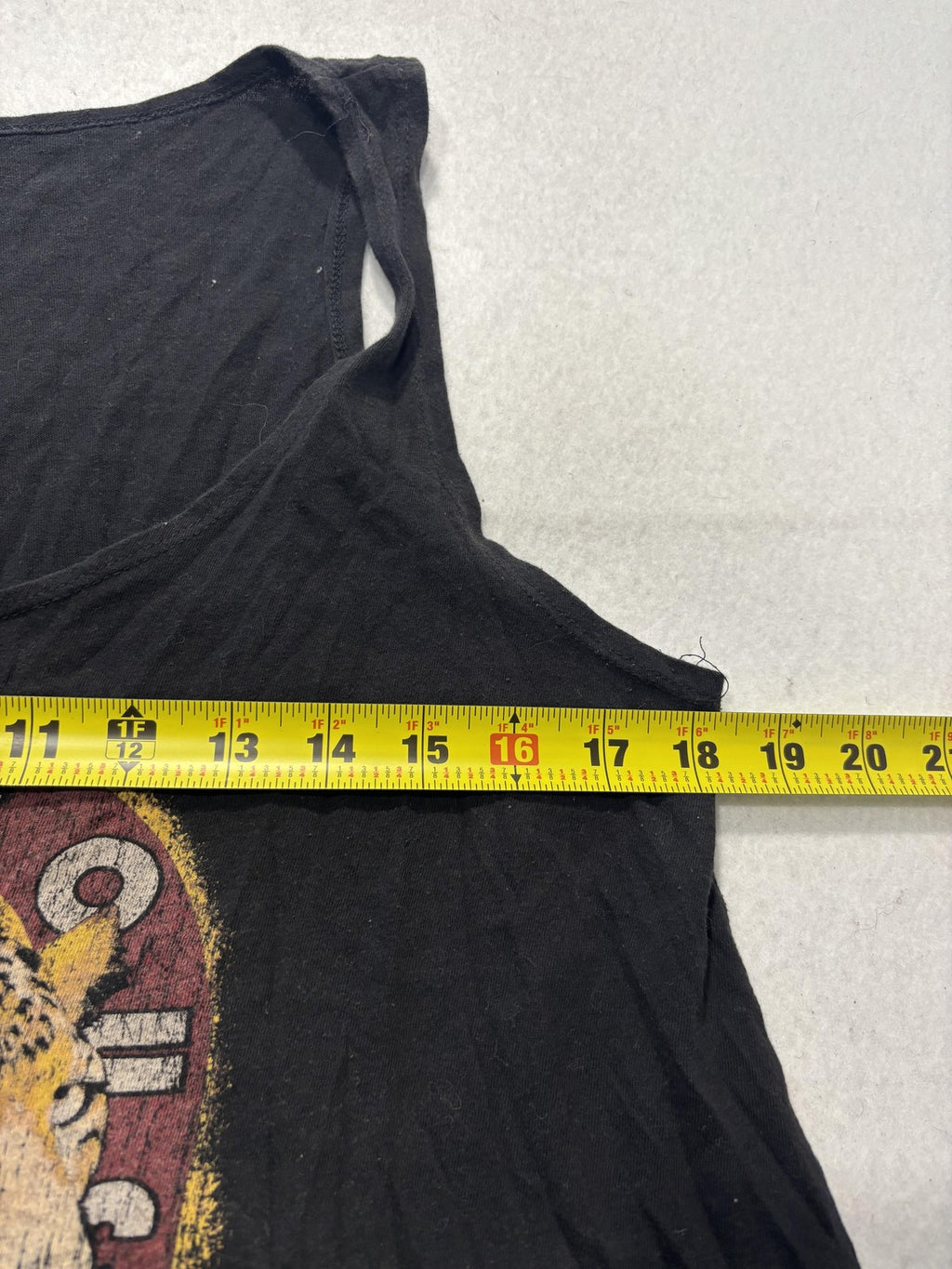 Recycled Karma Tank Top Womens Large Black Righteous Rocker Leopard Graphic