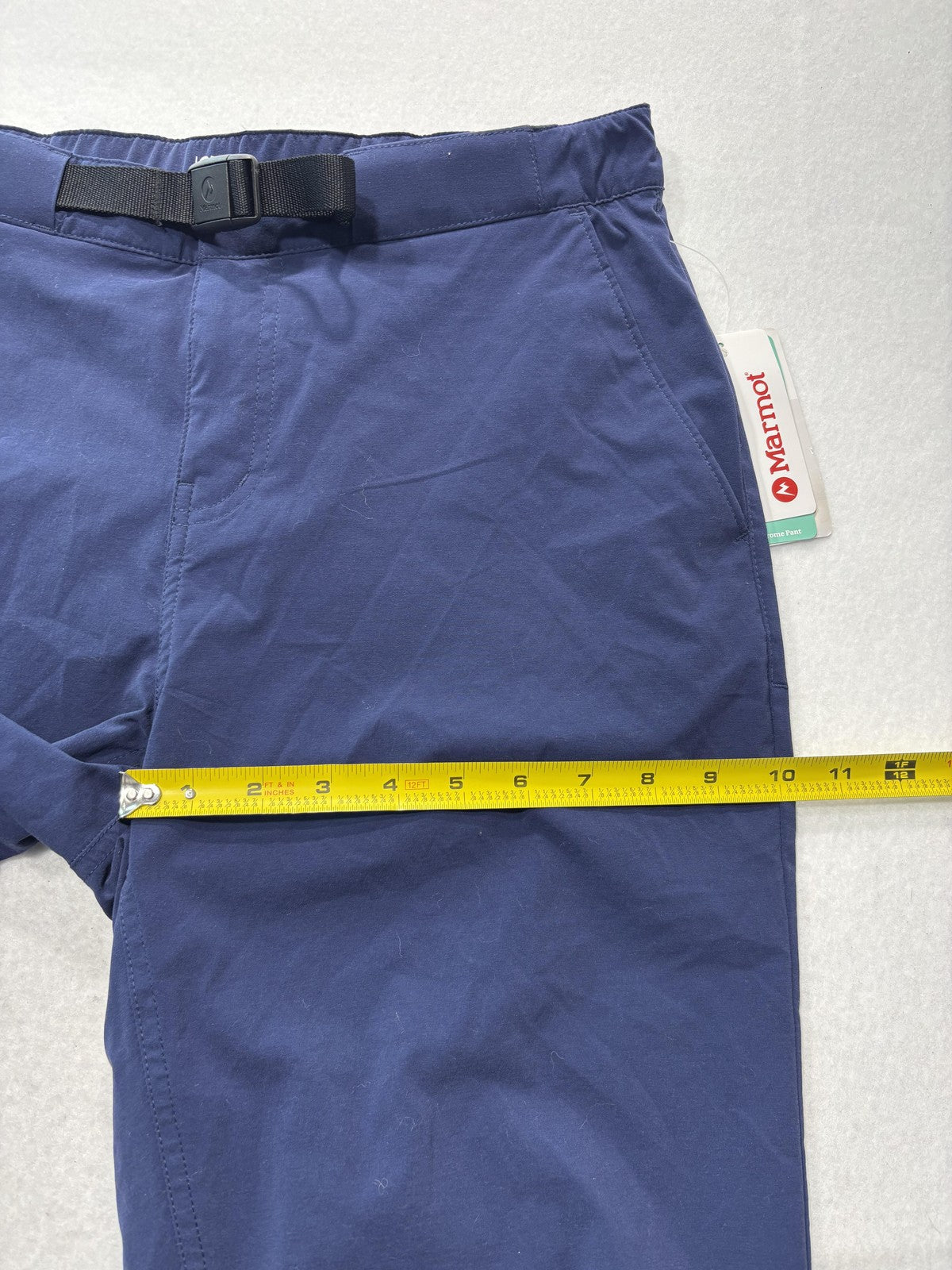 Marmot Pants Womens 10 Blue Kodachrome Nylon Adjustable Waist Hiking Travel
