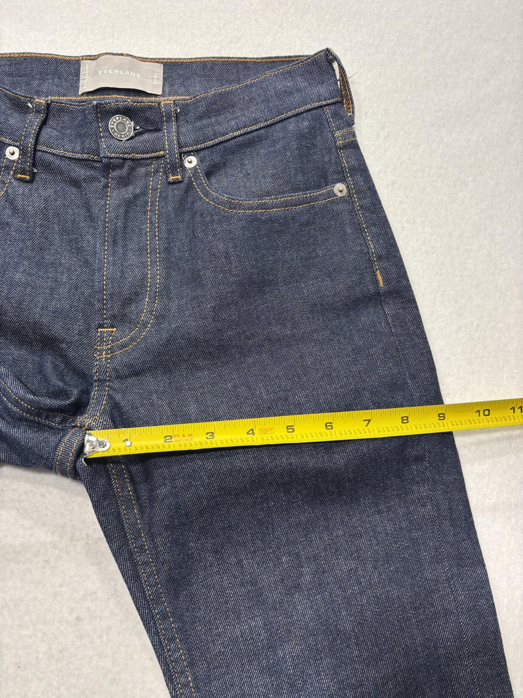 Everlane Jeans Womens 25 Ankle Blue Dark Wash High Rise Skinny Stretch 26x25.5