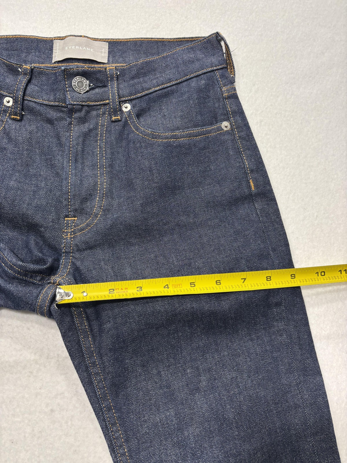 Everlane Jeans Womens 25 Ankle Blue Dark Wash High Rise Skinny Stretch 26x25.5