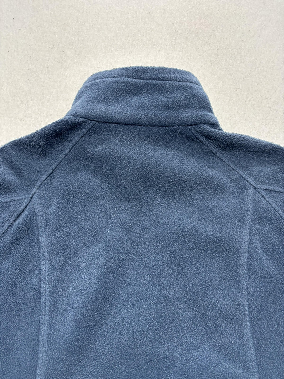 Columbia Jacket Womens M Blue Fleece Full Zip Stand Collar Pockets Outdoor