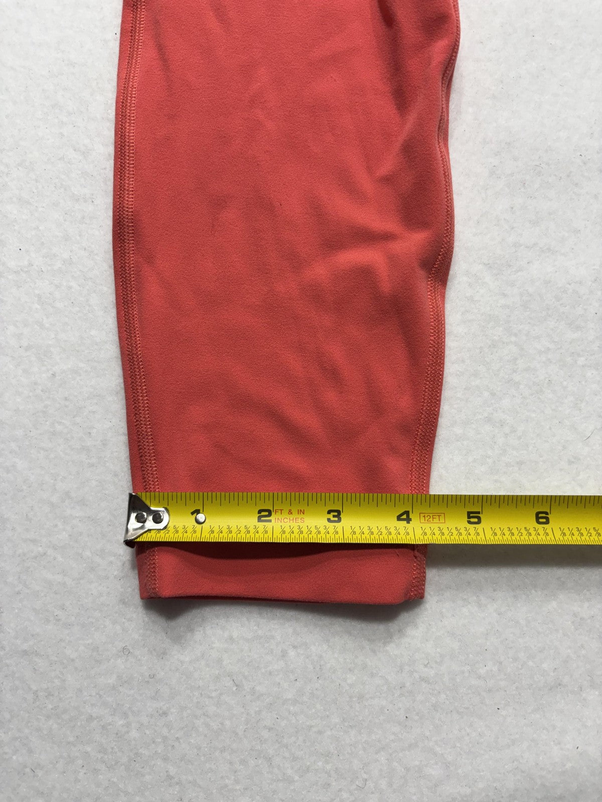Lululemon Leggings Womens XS Red High Rise 26" Inseam Ankle Yoga Stretch Active