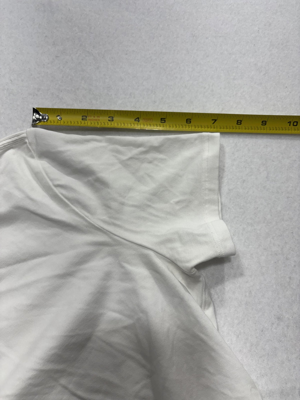 Lululemon Shirt Womens 4 White Crew Neck Short Sleeve Cotton Stretch Tee