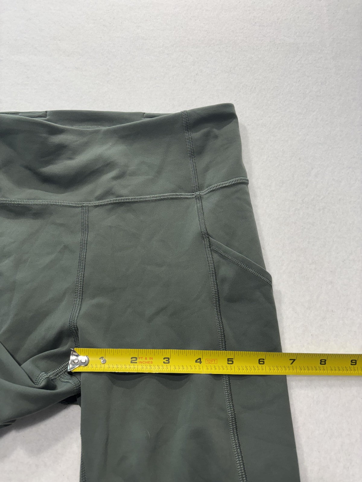 Lululemon Leggings Womens 4 Green High Rise Pocket Ankle Yoga Athletic