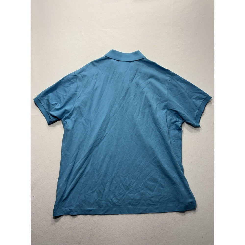 Lacoste Polo Shirt Mens 3XL Blue Classic Fit Pique Cotton Short Sleeve Logo
