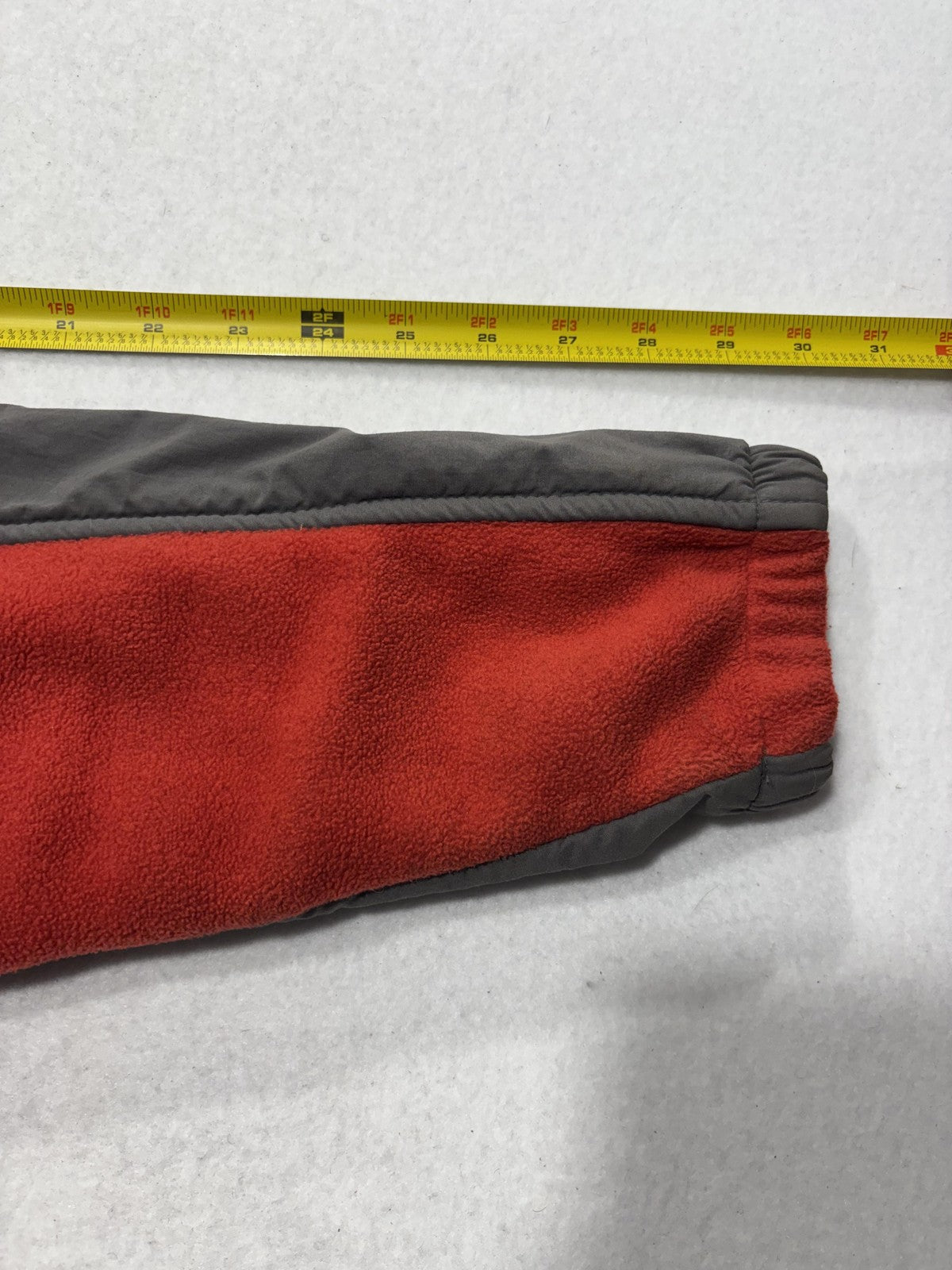 Columbia Jacket Mens Small Red Fleece Full Zip Chi Omega College Windbreaker