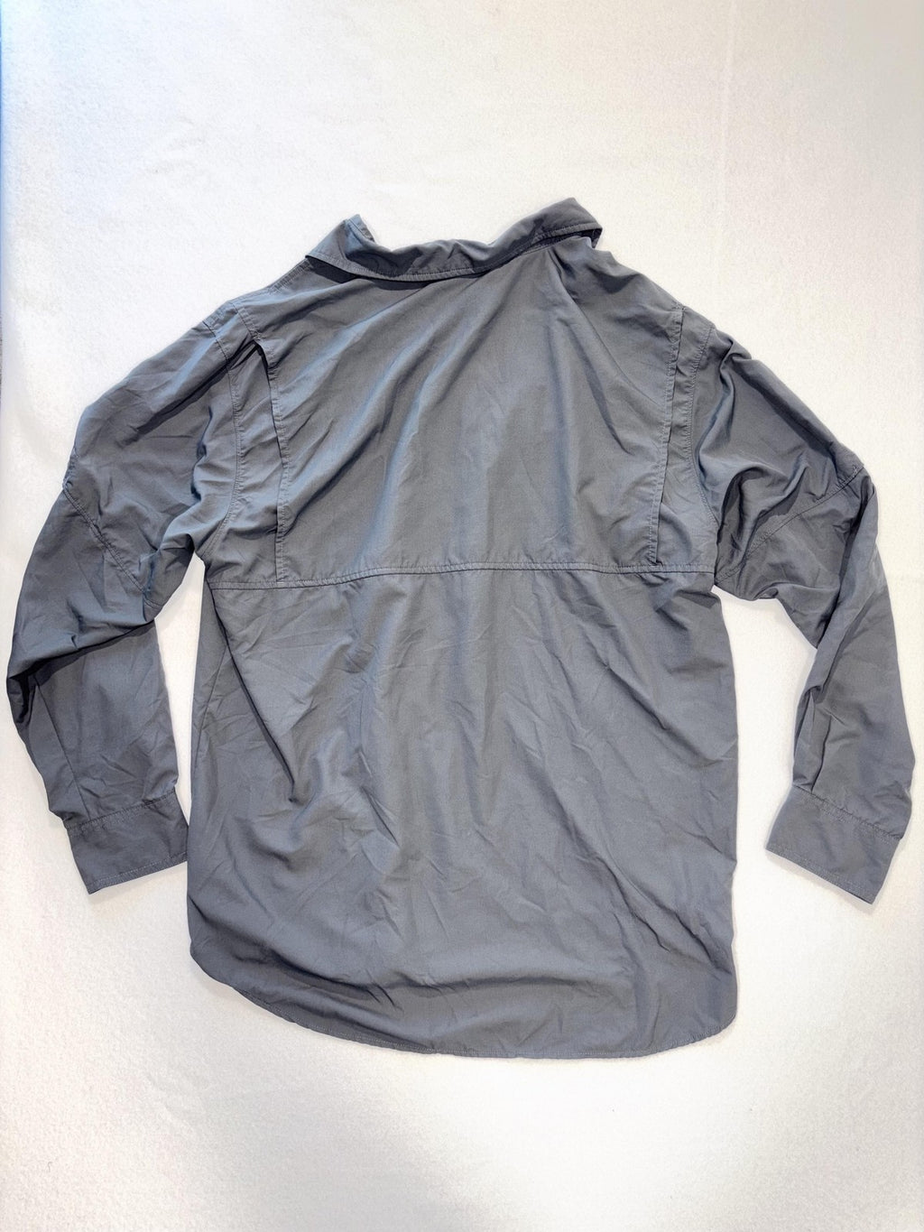 Columbia Shirt Mens Big 1X Gray Omni-Shade Sun Protection Fishing Lightweight