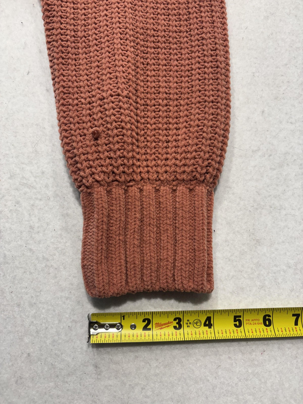 Dip Sweater Womens 2X Plus Orange Crew Neck Raglan Chunky Knit Relaxed Pullover
