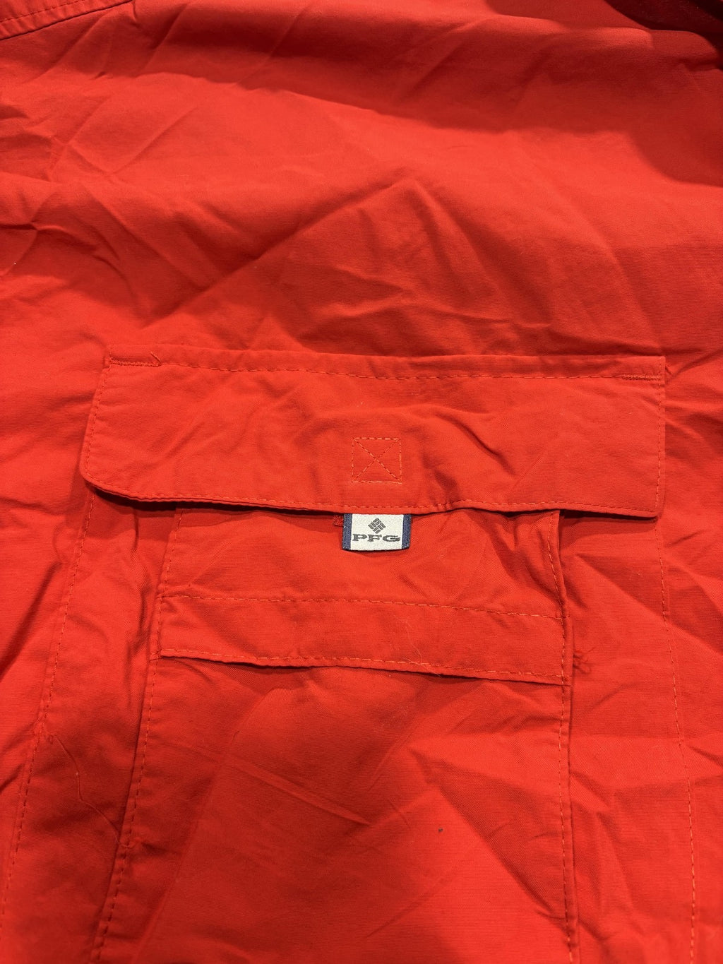 Columbia PFG Bahama Shirt Mens Big 5X Red Long Sleeve Vented Fishing Button Up