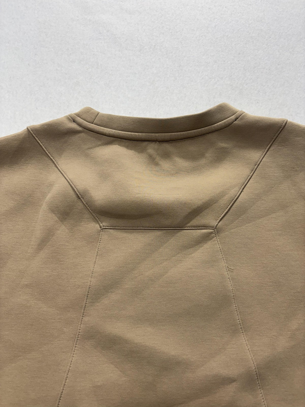 Alphalete Shirt Mens Small Beige Elements Embossed Logo Heavyweight Tee Athletic