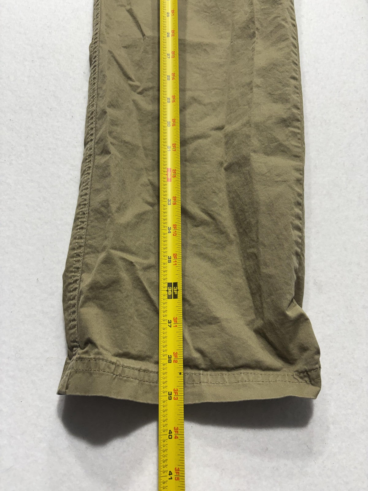 Columbia Khaki Pants Mens 34x30 Green Regular Fit Canvas Stretch Casual Outdoor