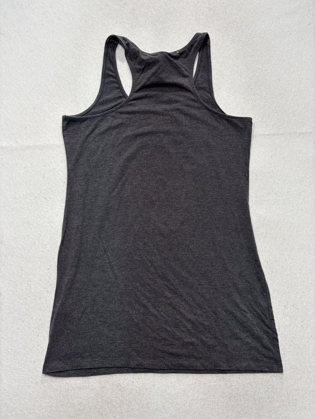 H&M Tank Top Womens L Gray Scoop Neck Racerback Jersey Basic Summer Casual