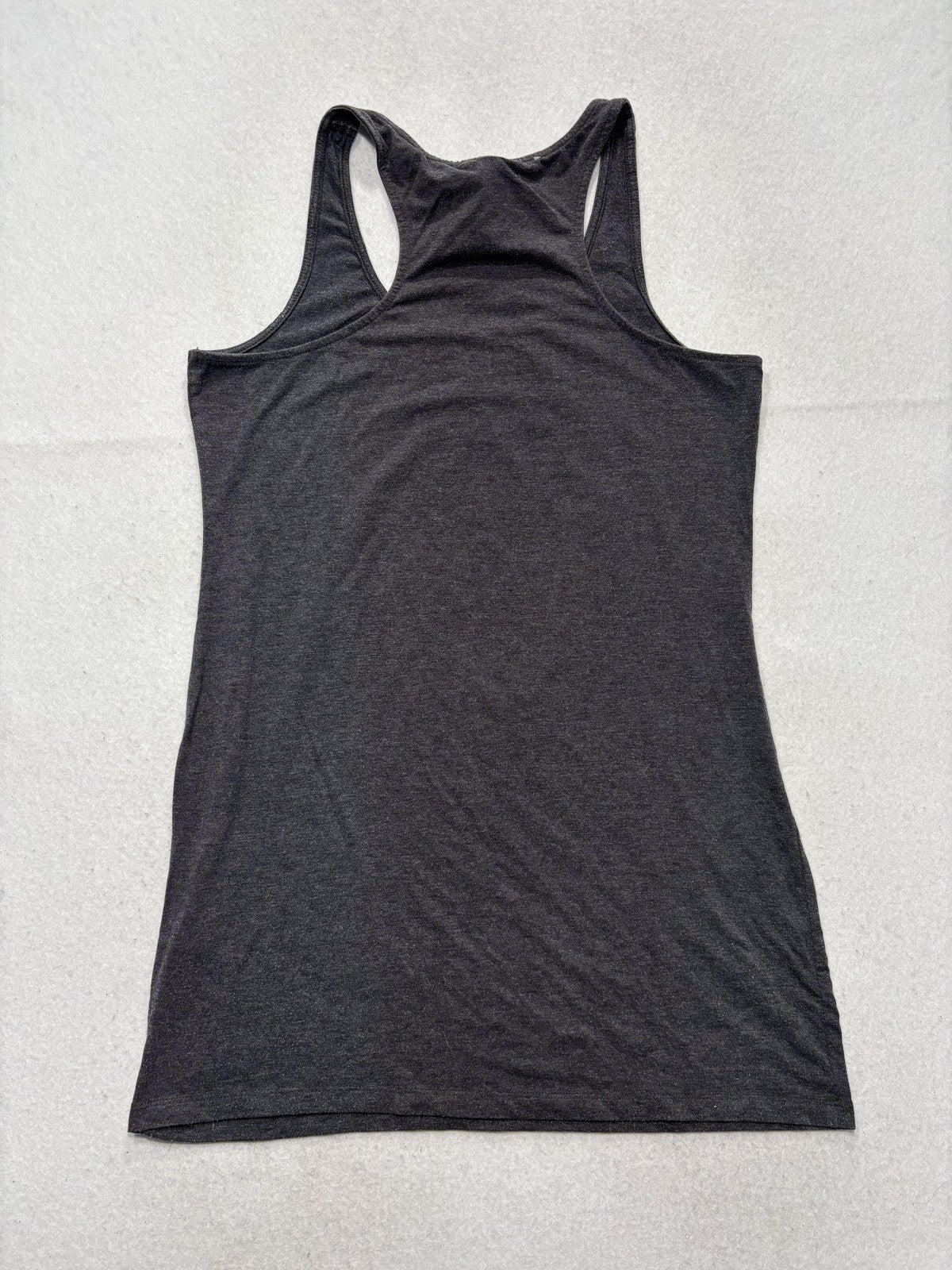 H&M Tank Top Womens L Gray Scoop Neck Racerback Jersey Basic Summer Casual