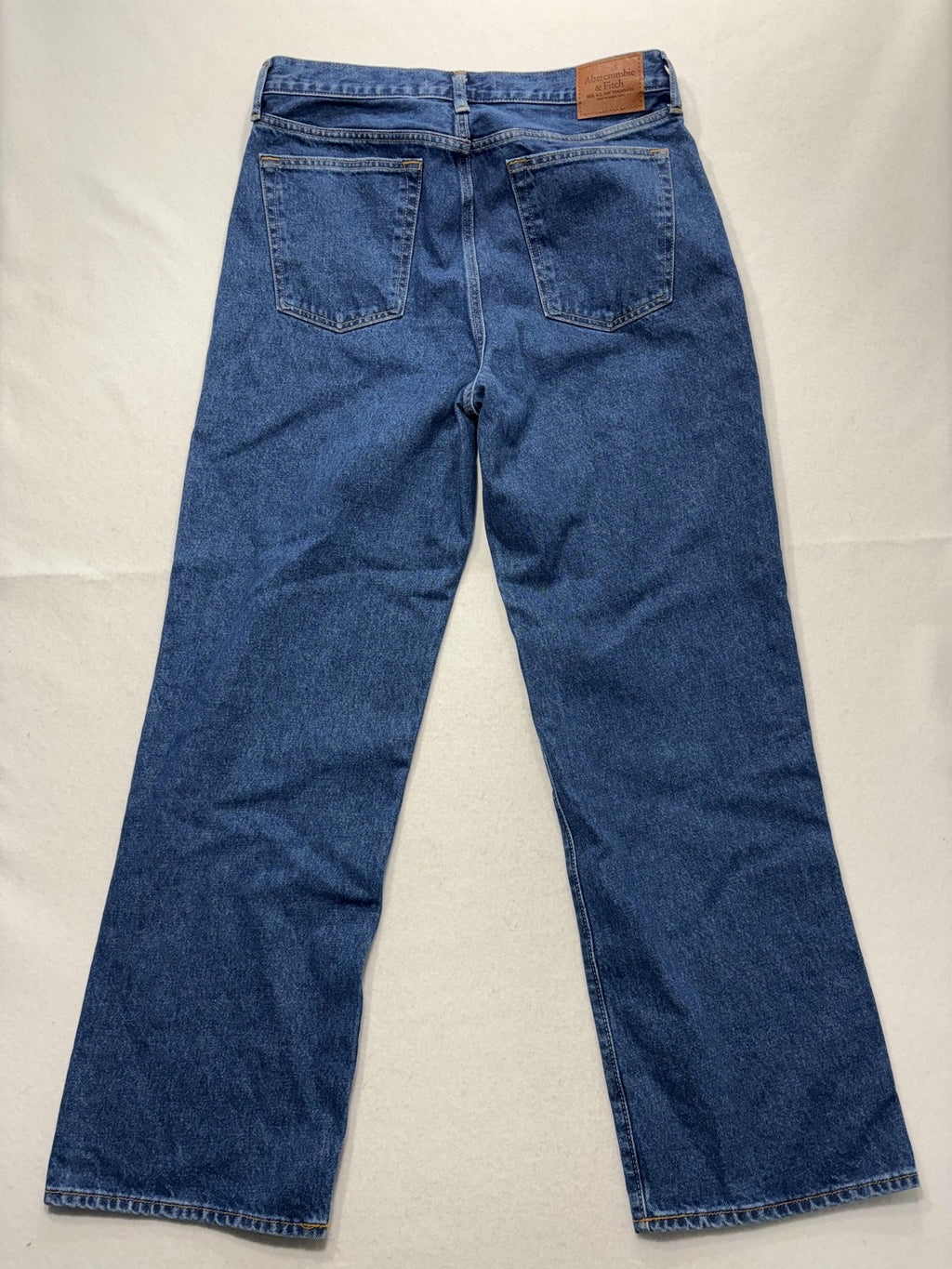 Abercrombie & Fitch Baggy Jeans Mens 33x32 Blue Medium Authentic Rigid Denim